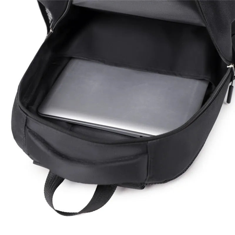 Men's casual backpack in Oxford cloth available in grey, black, green and blue colours