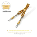 Braided rope shoulder strap with alloy buckle for punch-free bag modification