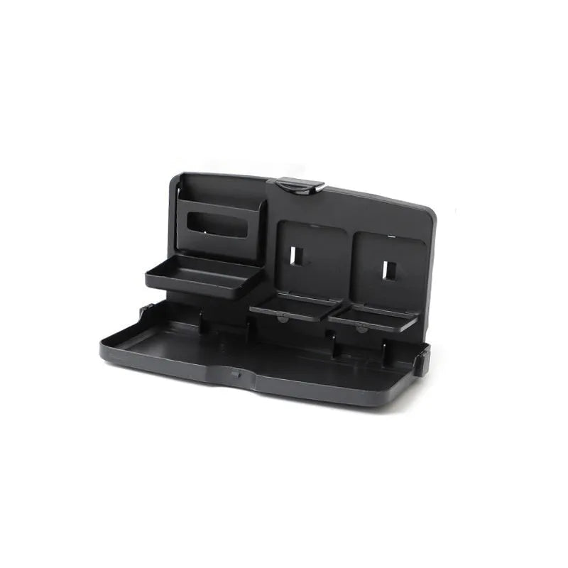 Car steering wheel tray table with cup holder in black ABS plastic