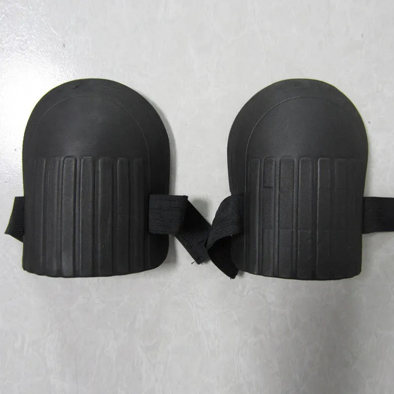 Pair of thick EVA foam knee pads for gardening, shown in army green colour