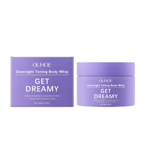100g jar of body shaping lifting and firming cream with ingredient list showing glycerin and vitamin E