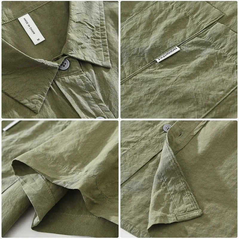 Women's loose lyocell cardigan top in black, green and purple colours with short sleeves