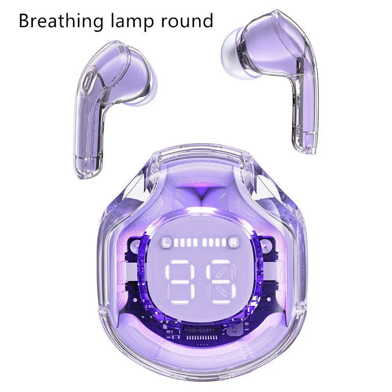 Transparent wireless Bluetooth headset in multiple colours with in-ear design