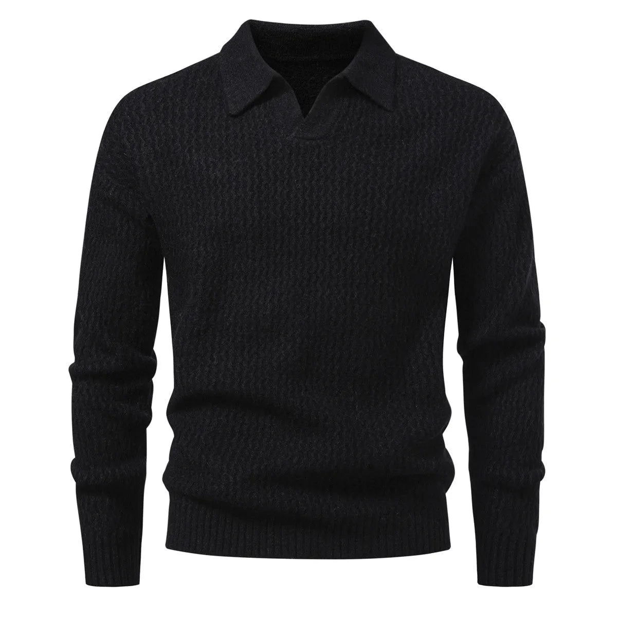 Men's cable knit turtleneck sweater, loose thickened long sleeve pullover in light grey, black or burgundy