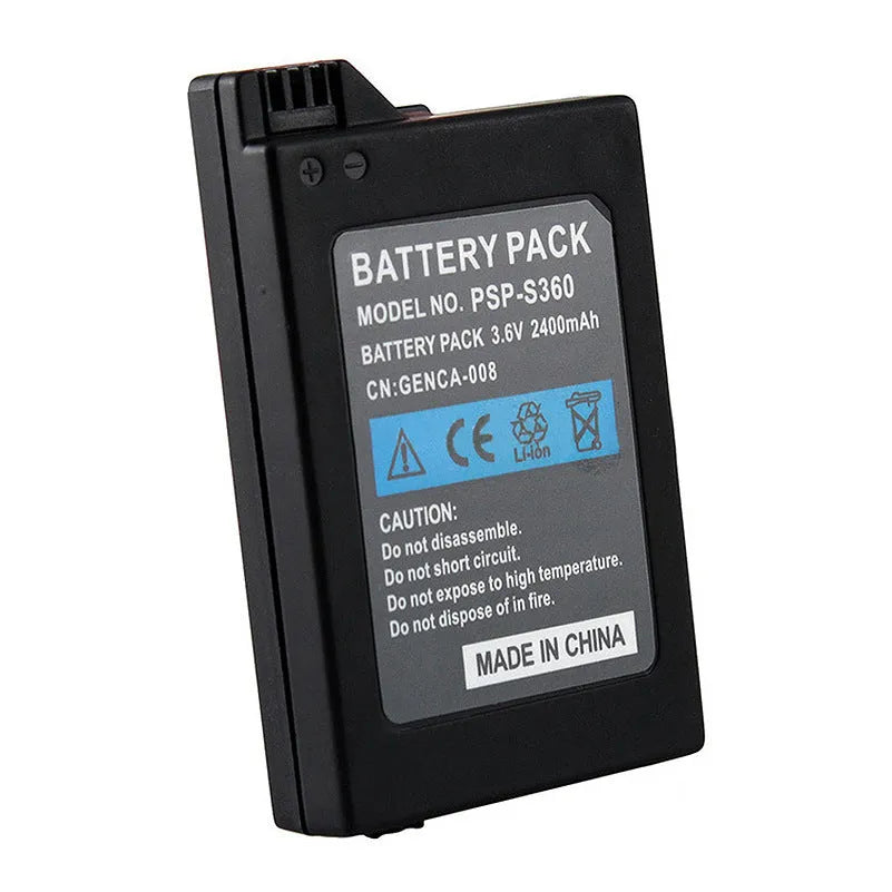 PSP2400 battery for PSP2000 and PSP3000 consoles, compact 8cm x 5cm x 2cm size