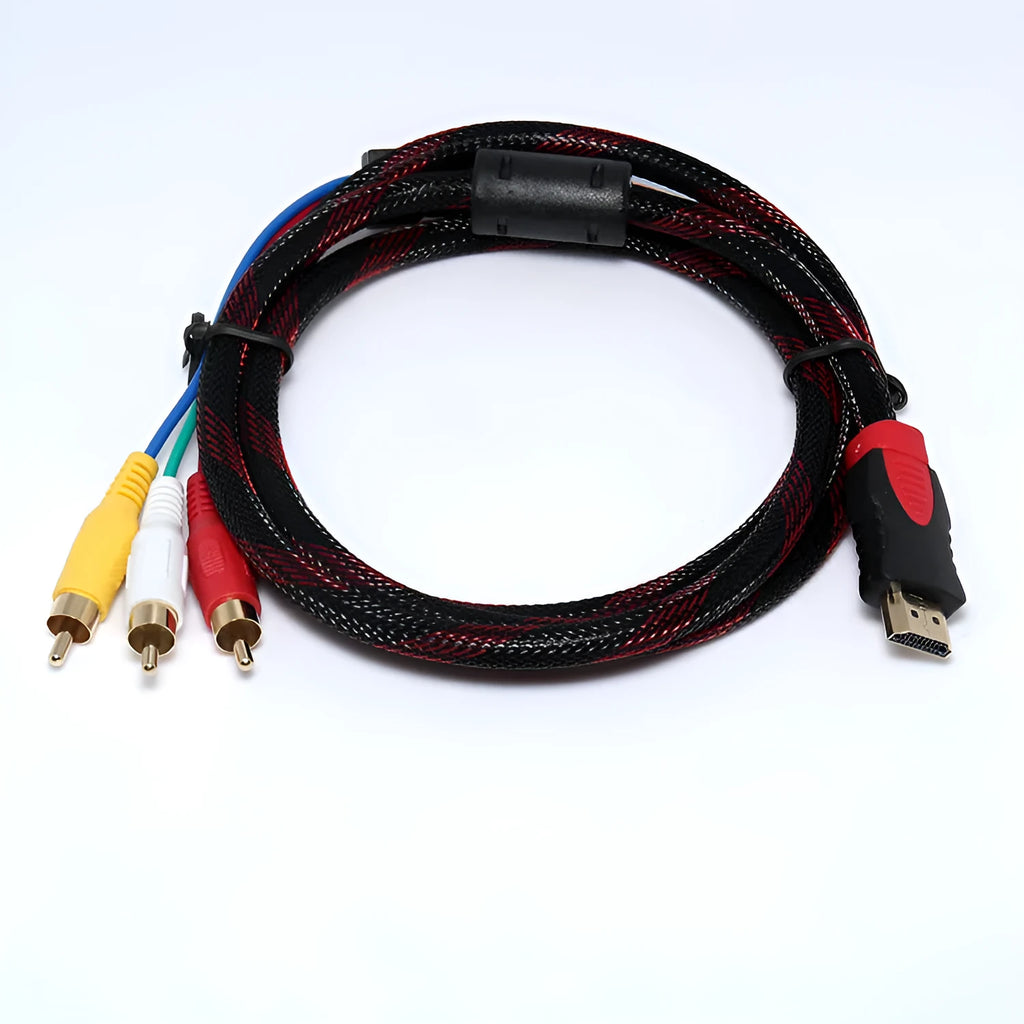 HDMI to AV15 M adapter cable, 1.5 metres long with alloy connectors