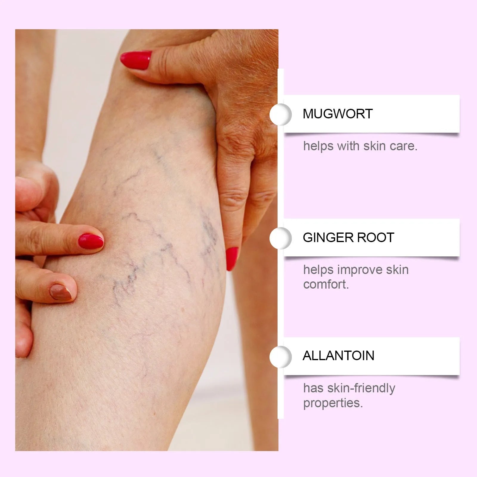 Four clear adhesive micro needle patches for leg nursing with moxa and ginger extract