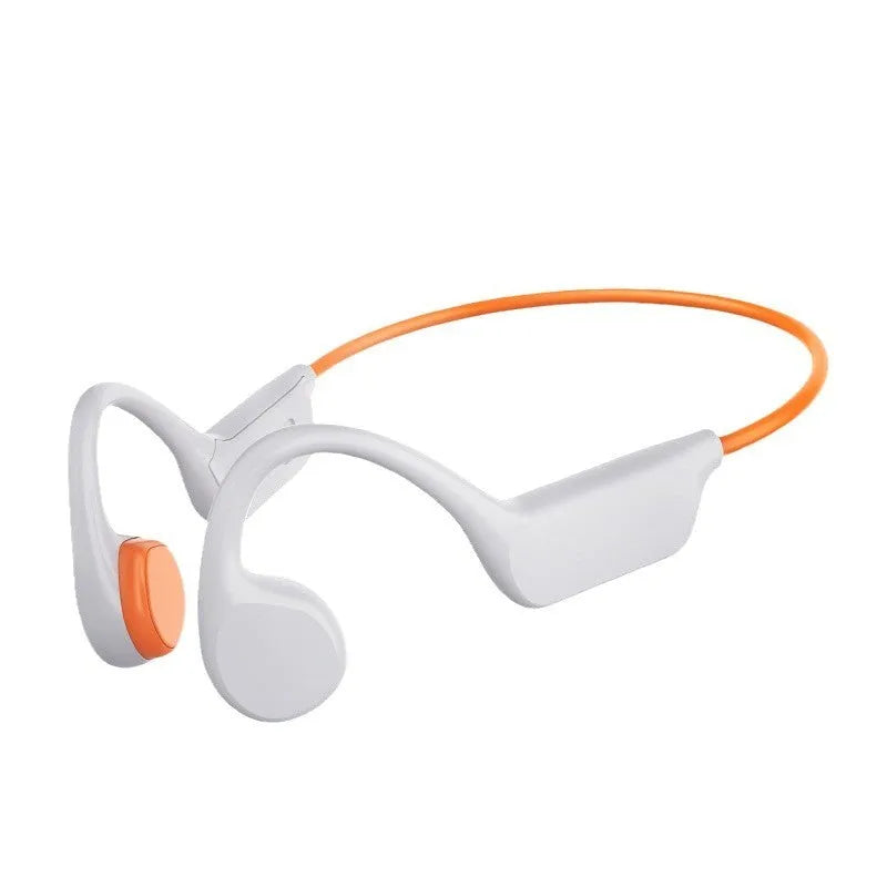 Swimming headset 32G memory waterproof silicone earphones in Black, Red and White Orange options