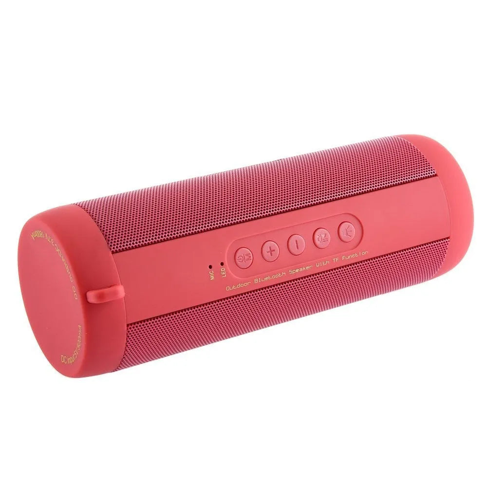 Outdoor Bluetooth speaker in black with 40mm driver, 10-hour battery, and V5.0 connectivity