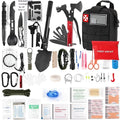 Compact outdoor camping first aid kit survival tools suit measuring 20.5x15x9.5cm in a portable case