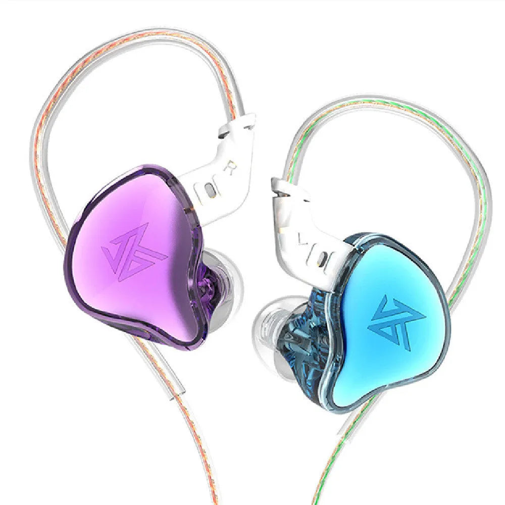 In-ear wired HIFI monitoring earphone with 3.5mm L-bend plug and oxygen free copper cable