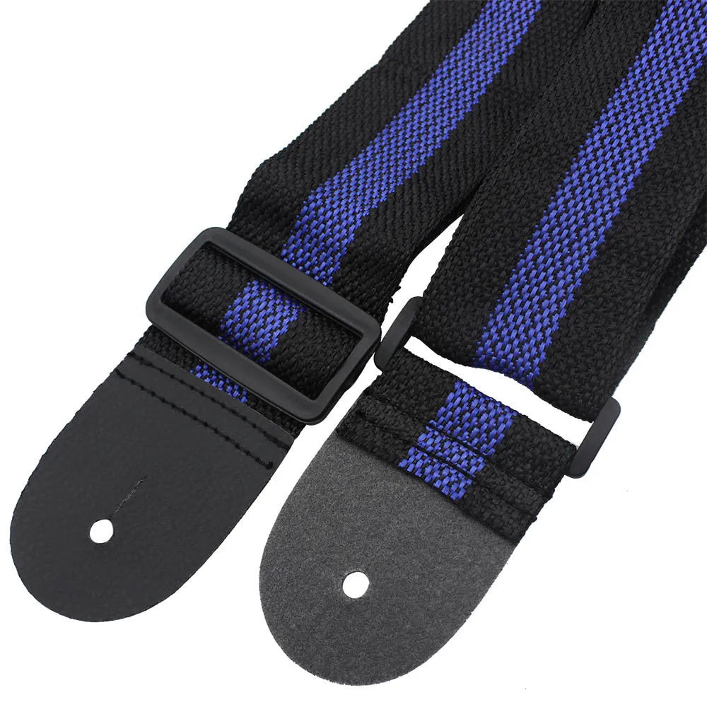 Universal woven crossbody instrument strap with quick-release clips, adjustable from 76cm to 137cm length.