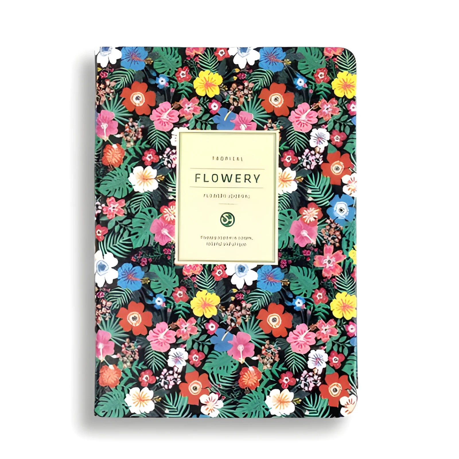 Leather wireless bound notebook with 120gsm Daolin paper in A5 size shown open on a desk with colour cover options