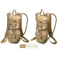 Camouflage pattern tactical cycling water bag with hydration system and storage compartments