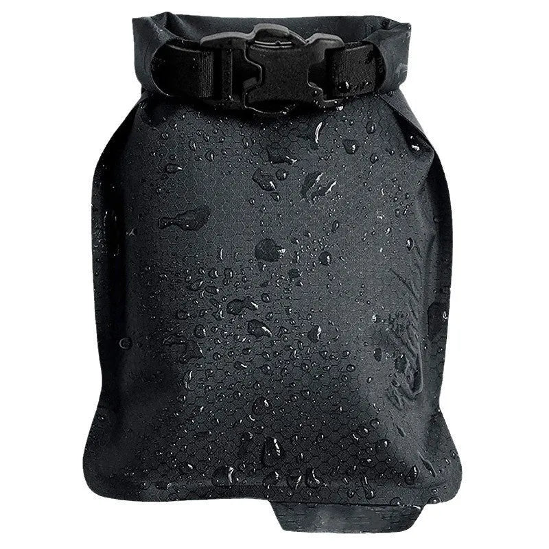 White mesh soap bag with drawstring, measuring 17cm by 13cm, for waterproof bar soap storage.