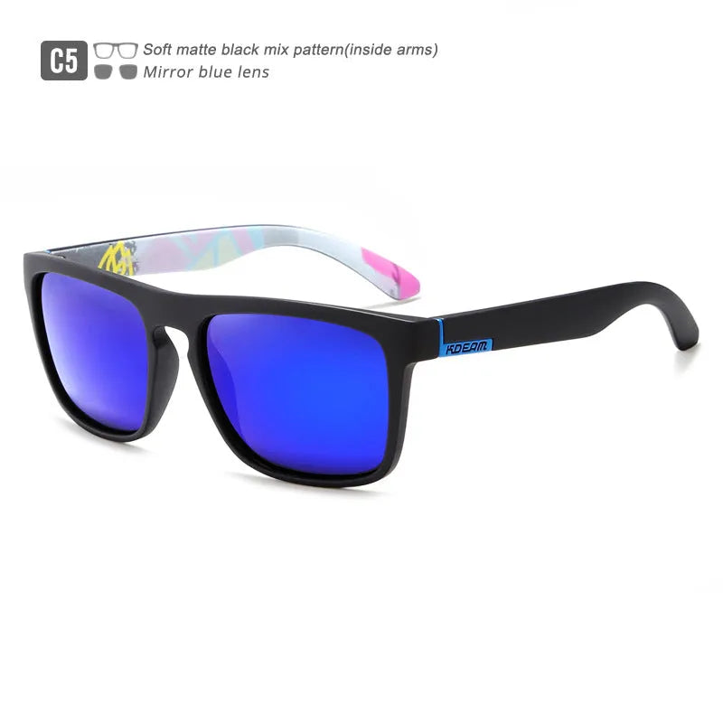Men's polarized sports driving sunglasses with full frame, UV400 protection, and multiple colour options