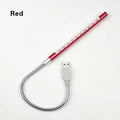 USB aluminium alloy spiral LED desk night light in six colour options