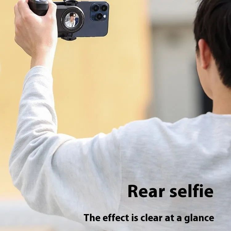 Portable MagSafe magnetic Bluetooth camera grip with fill light, 127x96x45mm, ABS silicone PCBA acrylic