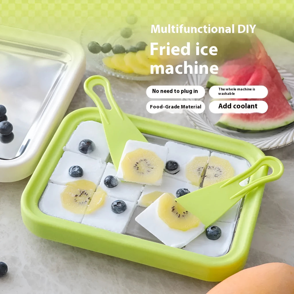 Children's DIY fried yogurt machine in four colours with aluminium gasket