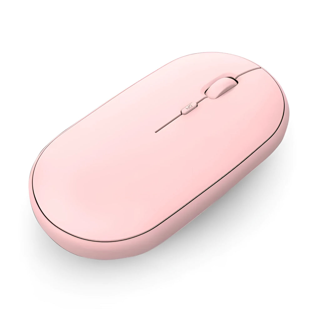 Rechargeable dual-mode Bluetooth mouse 2.4GHz 500mAh battery compact white