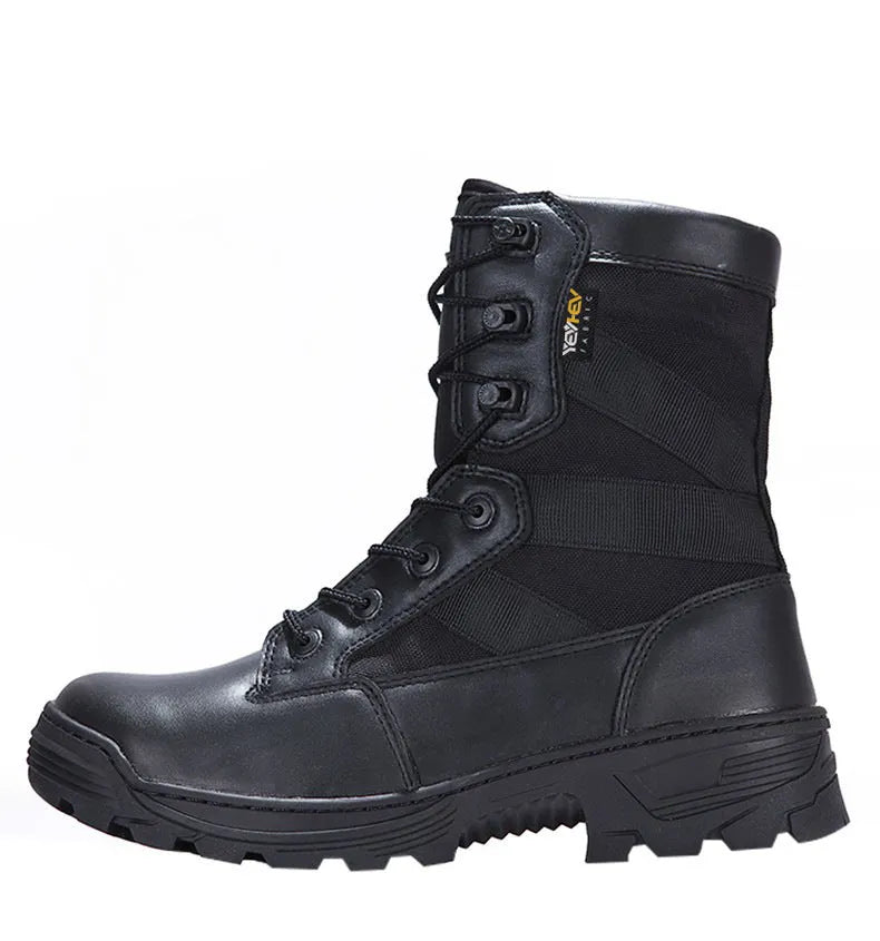 Desert Male Battle Outdoor Hiking Boots for Men Waterproof Fabric Hiking Camping Boots Black Mud Colour Options Sizes 40-45
