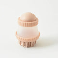 Multifunctional pet bathing brush with silicone TPR bristles in pink, 11.8x7.8cm, for dogs and cats