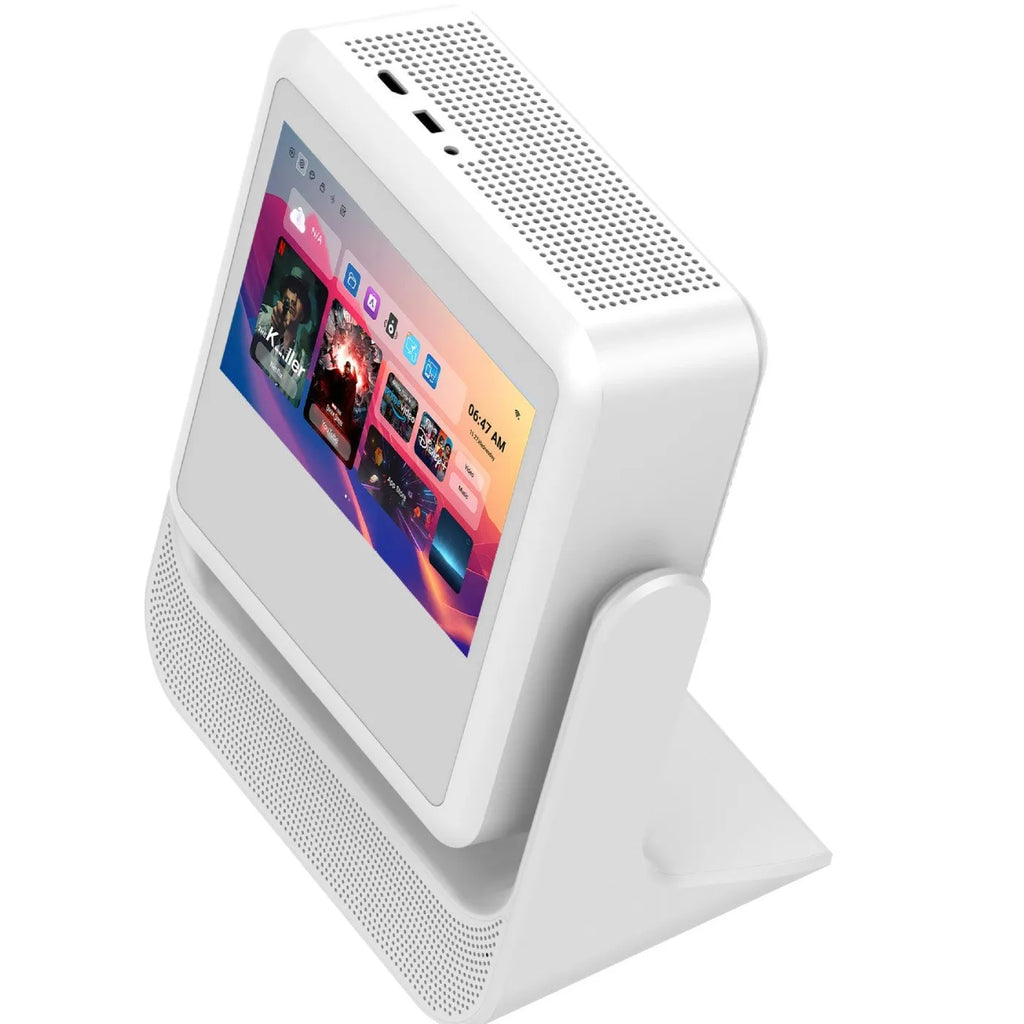 Home Ultra HD Smart Touch Dual Screen PTZ projector in C3 colour with touch controls and lens