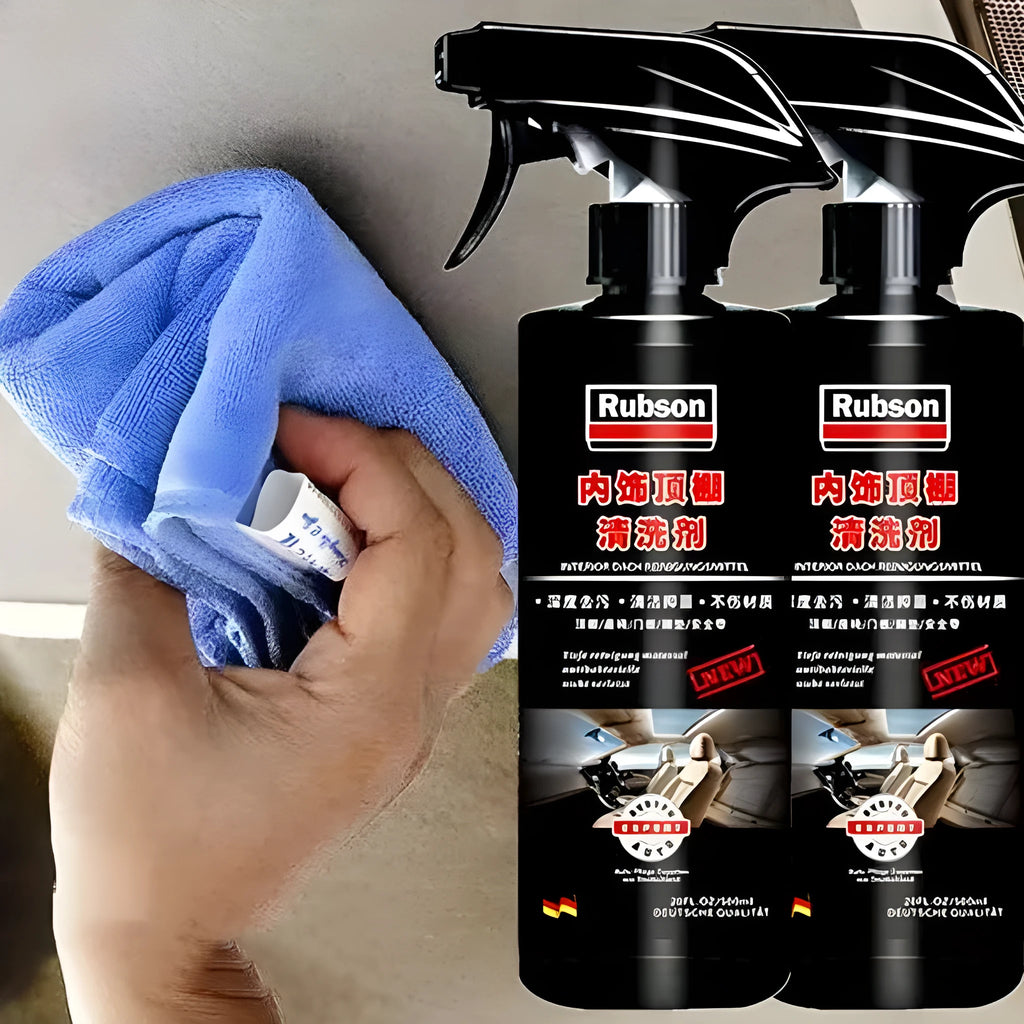 Wash free fabric roof foam decontamination cleaner bottle with herb essence for car interior ceilings
