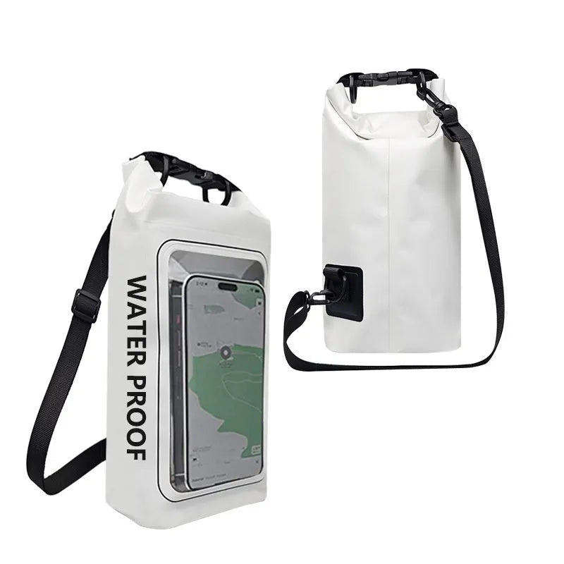 PVC waterproof crossbody phone bag with adjustable strap in multiple colour options