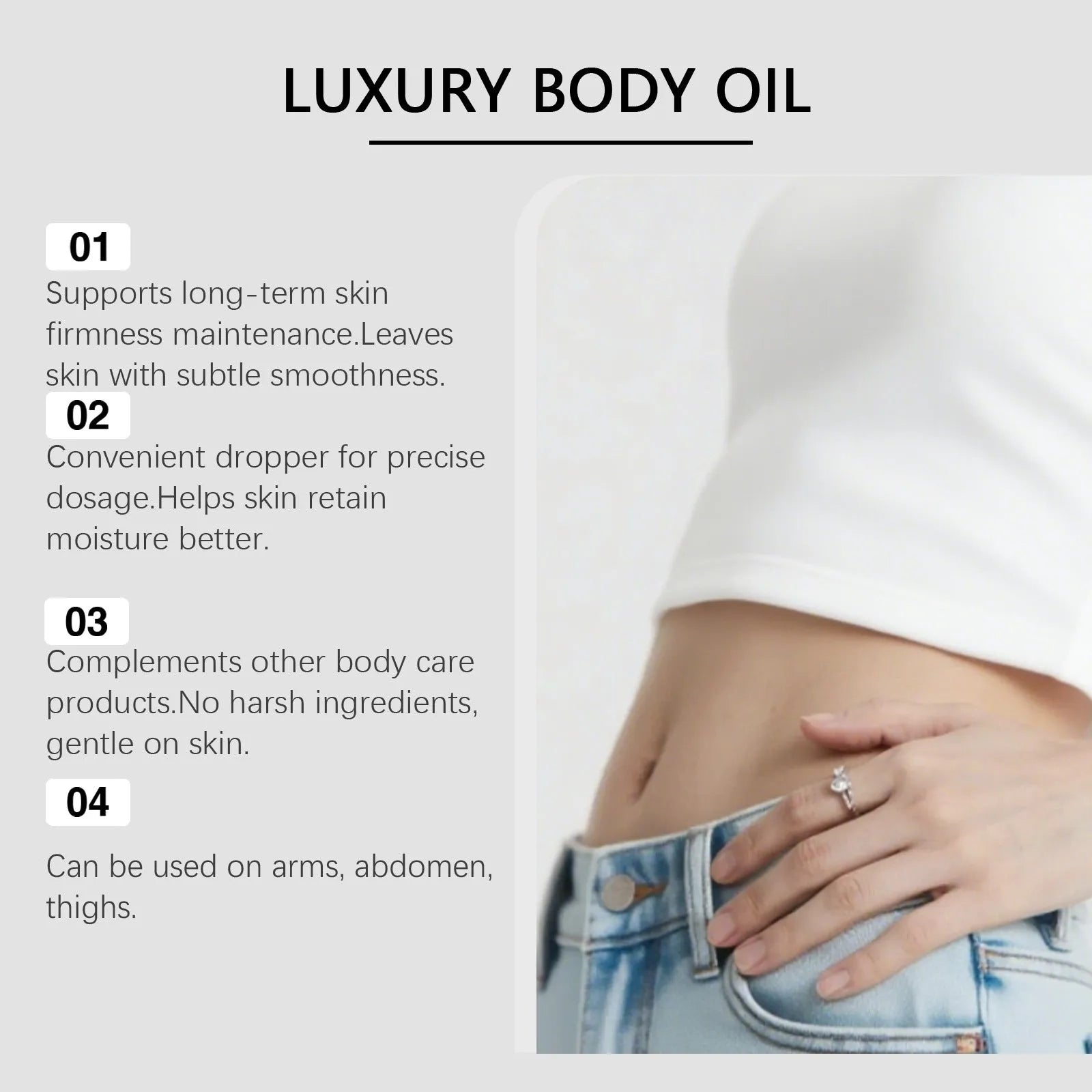 100ml body firming moisturizer with rose extract and vitamin E for daily hydration