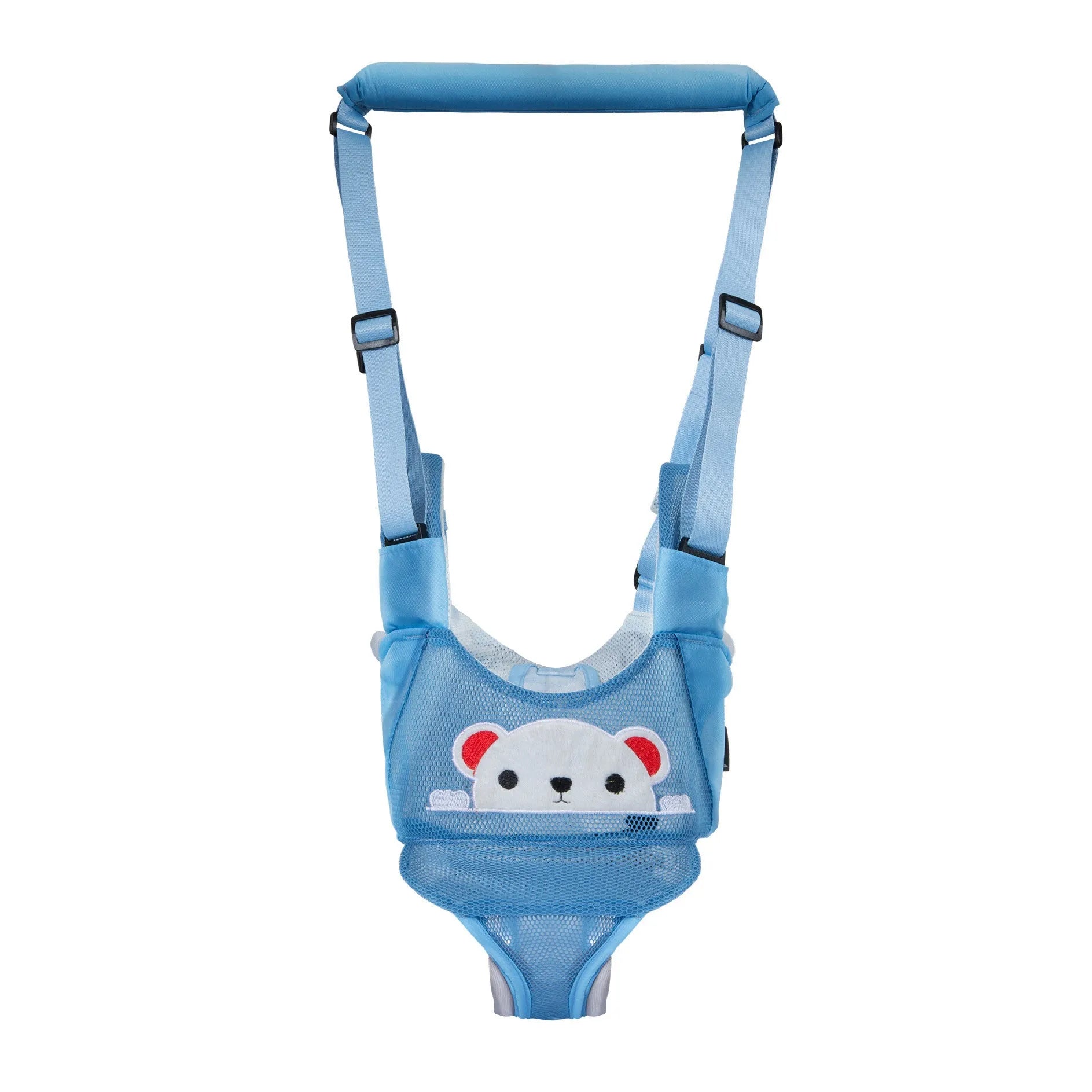 Baby walking harness belt in cotton with multi-functional lift and pull design for toddler safety