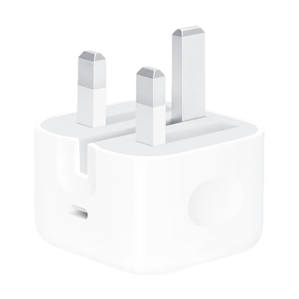 White 25W Type-C mobile phone charger with folding foot plug, shown as charging head or with data cable
