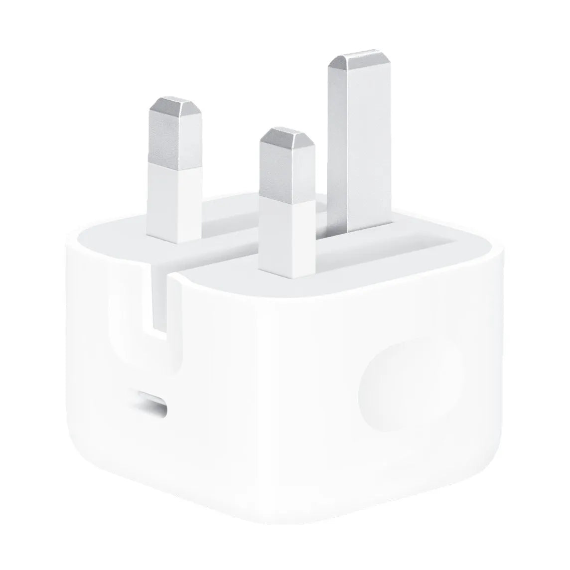 White 25W Type-C mobile phone charger with folding foot plug, shown as charging head or with data cable