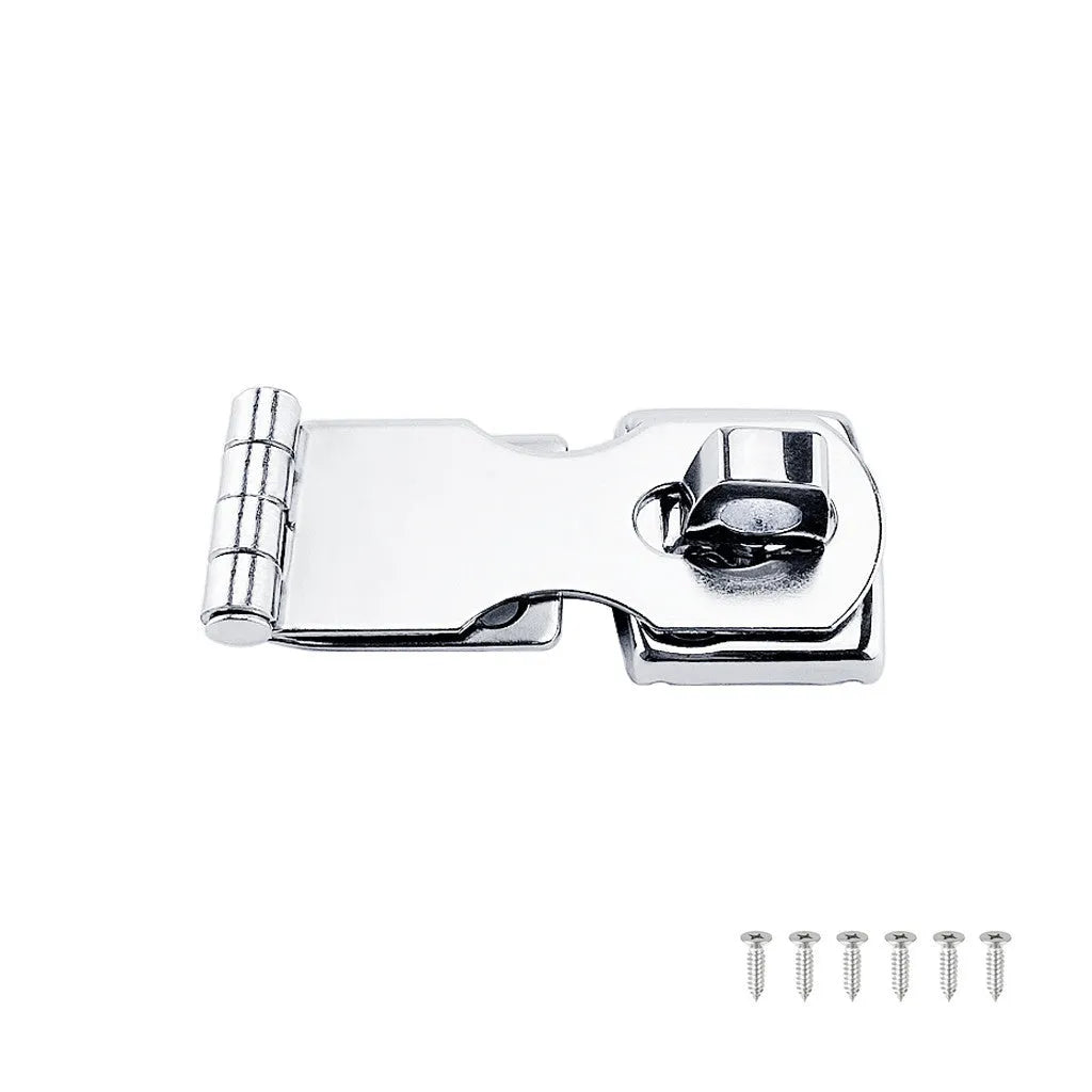 Silver 304 stainless steel lock latch bolt with mirror finish for doors and cabinets