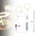 USB LED grow light with transparent housing and 25cm acrylic stick for indoor plants
