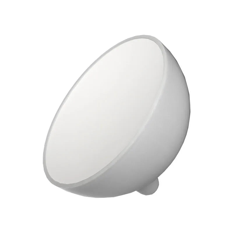 RGB desktop atmosphere lamp with geometric 3D shape and light luxury finish, 150mm x 80mm