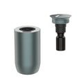 Portable column-shaped aroma diffuser in metal construction with touch button, suitable for cars and small rooms
