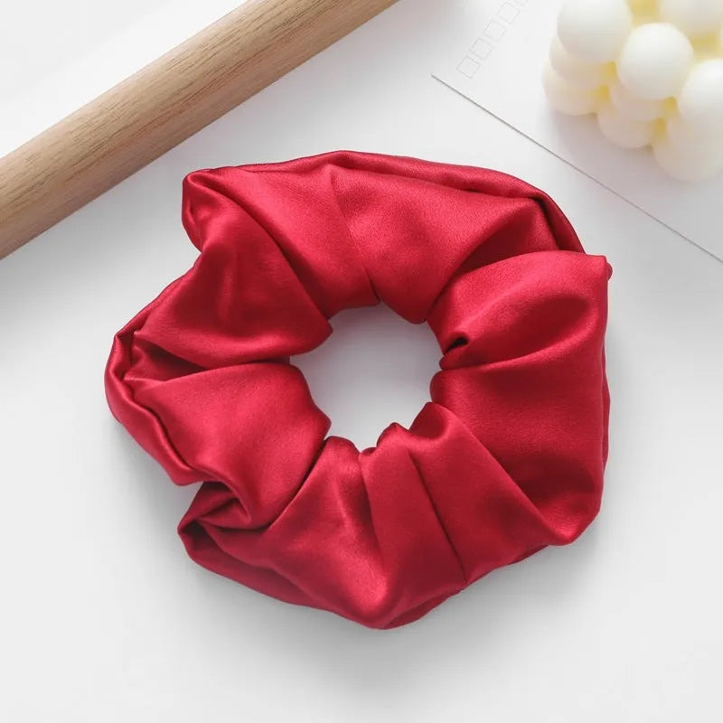 Handcrafted silk hair ring headband 6cm wide in multiple colours including black and navy blue