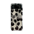 Flower pattern phone case for Samsung Z Flip folding phone in daisy or tulip design