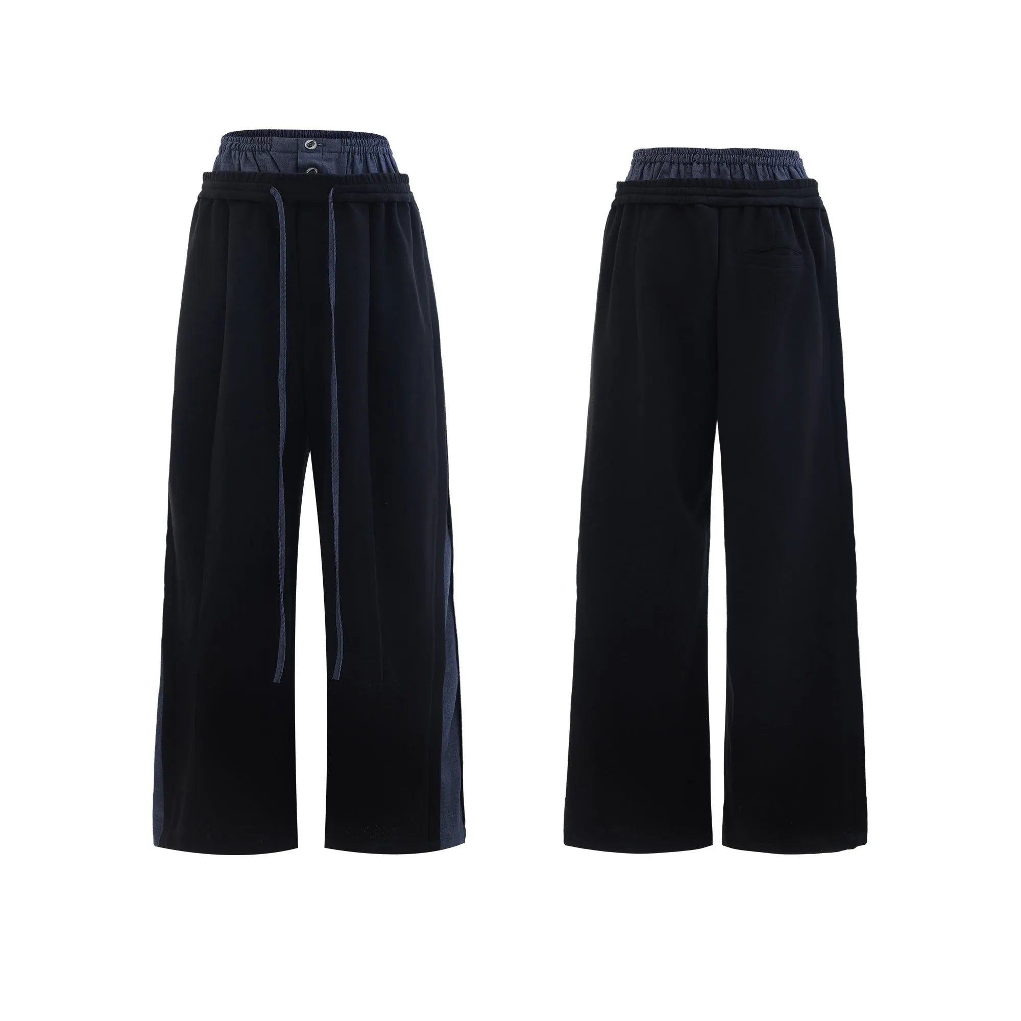 Men's black hooded short sleeve jacket and trousers leisure suit with three-dimensional stitching