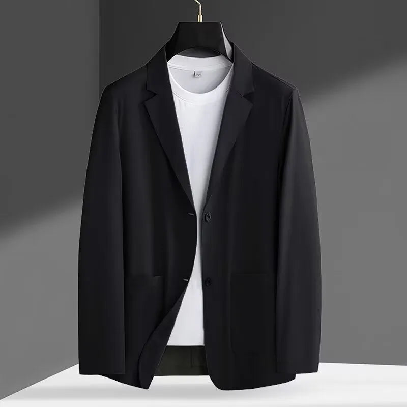 Men's single-breasted corduroy blazer in khaki, grey, white, black, blue, green, or brown, sizes M to 4XL