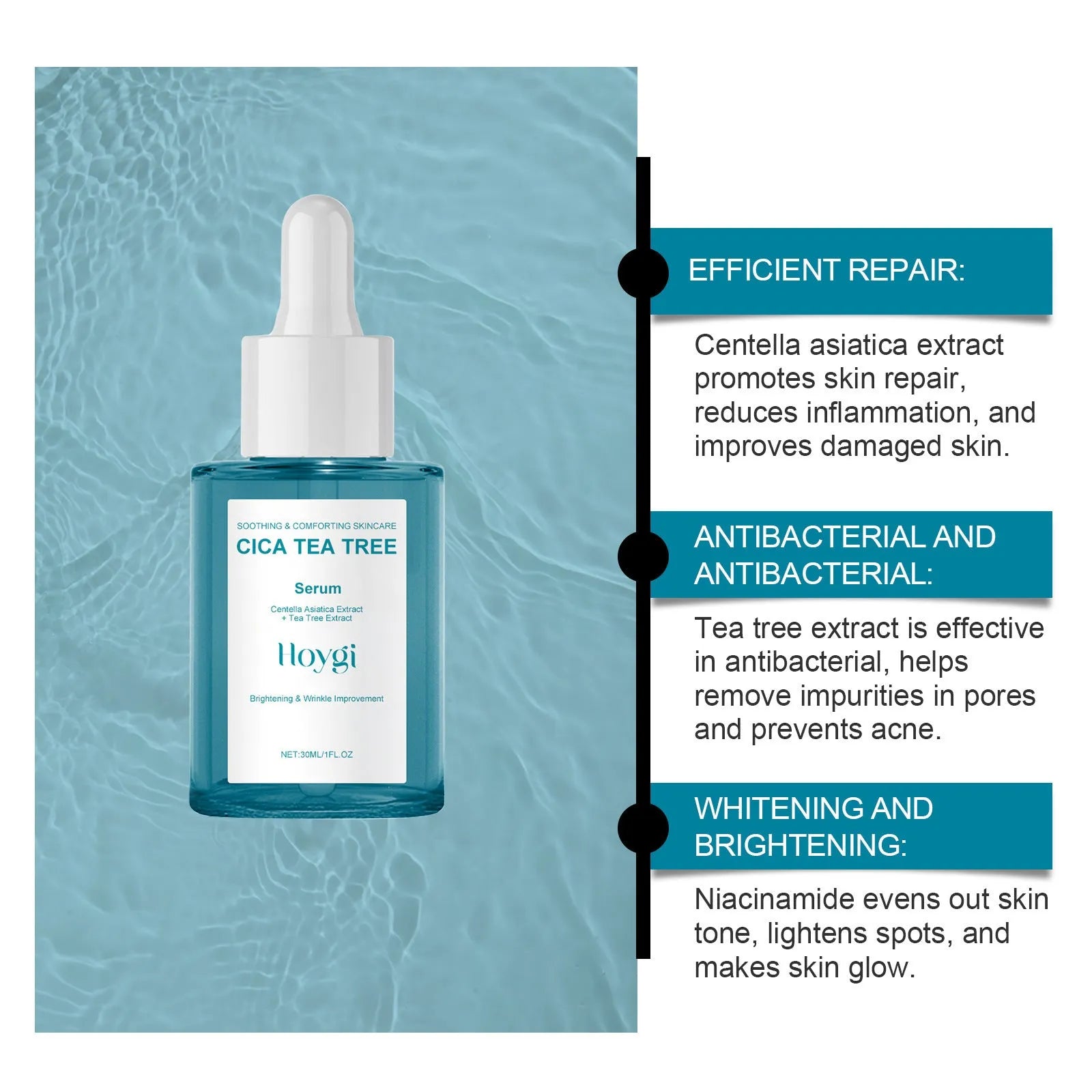 30ml bottle of Centella Asiatica Firming Care Solution, a hydrating and moisturising nursing treatment for facial skincare