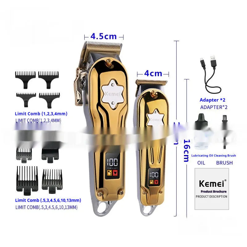 Electric hair cutter KM-2011 rechargeable suit with low noise for home haircuts
