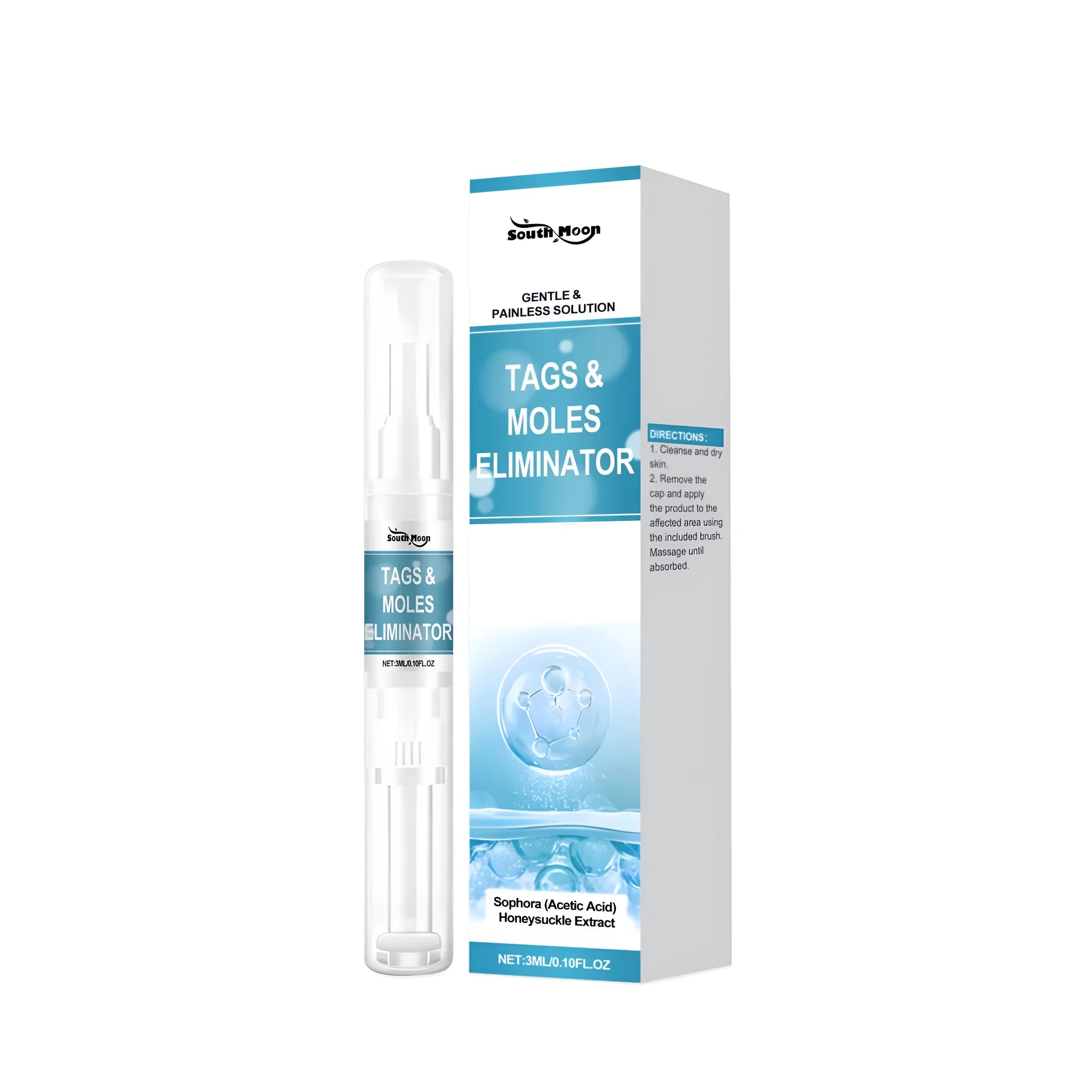 3ml skin care liquid bottle with Sophora flavescens and calendula active ingredients