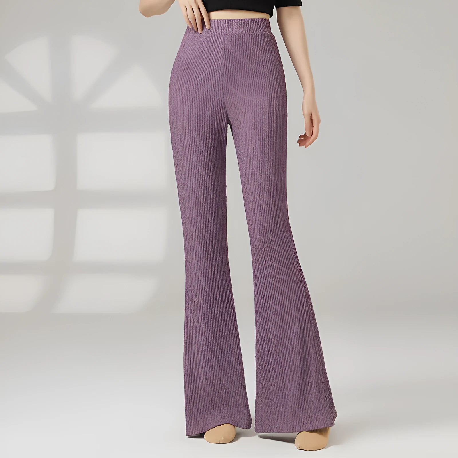 Female classical dance practice pants in polyester fibre available in five colours for sports dance training.