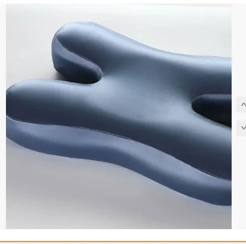 Purple memory foam side sleeping pillow 58x40cm for adults
