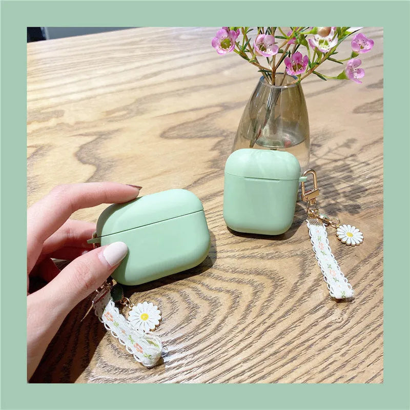 Lace daisy silicone earphone case for AirPods Pro, AirPods 1/2 and AirPods 3