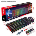 L99 2.4G wireless keyboard and mouse set with 96-key RGB membrane keyboard and 7-key Type-C rechargeable mouse