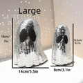 Halloween silver ghost mosaic mirror patch desktop decoration with bionic inlay glass construction