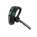 V8S Black single-ear wireless Bluetooth headset with digital power display and voice control for driving